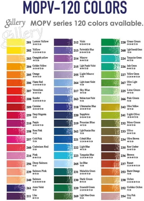 2022 MUNGYO GALLERY ARTISTS SOFT OIL PASTEL MOPV-120P 120 Color - Image 6