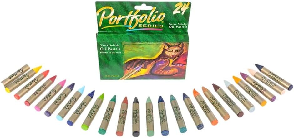 Crayola Portfolio Series Oil Pastels, Water Soluble, 24 Count, Colors May Vary - Image 3