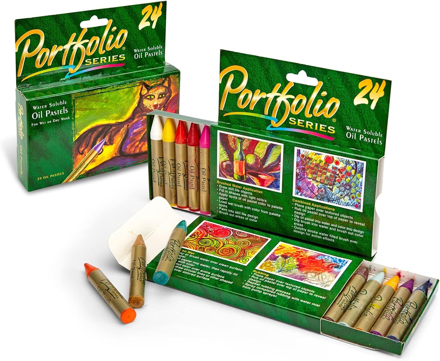 Crayola Portfolio Series Oil Pastels, Water Soluble, 24 Count, Colors May Vary - Image 4